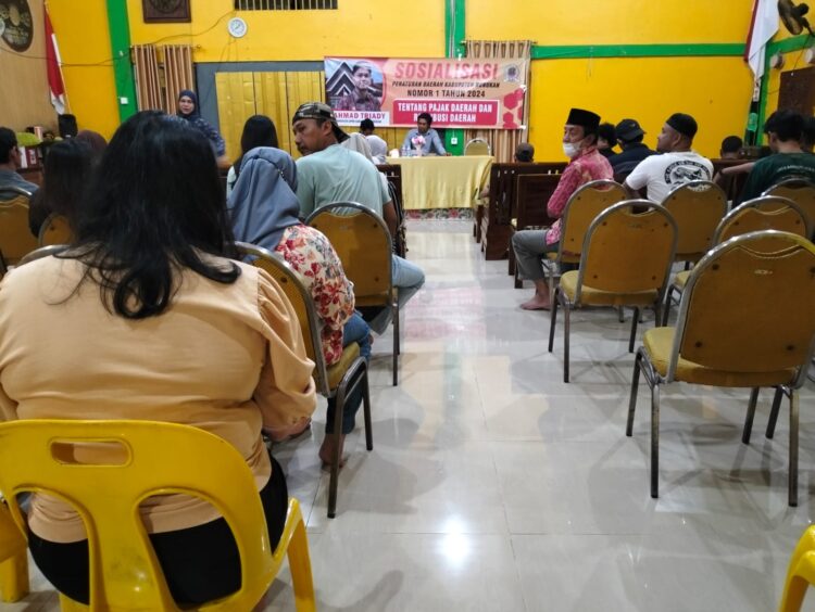 Ahmad Triady Sosialisasi Peraturan Daerah (SOSPER)  Kabupaten Nunukan Nomor 1 Tahun 2024 Tentang Pajak dan Retribusi Daerah