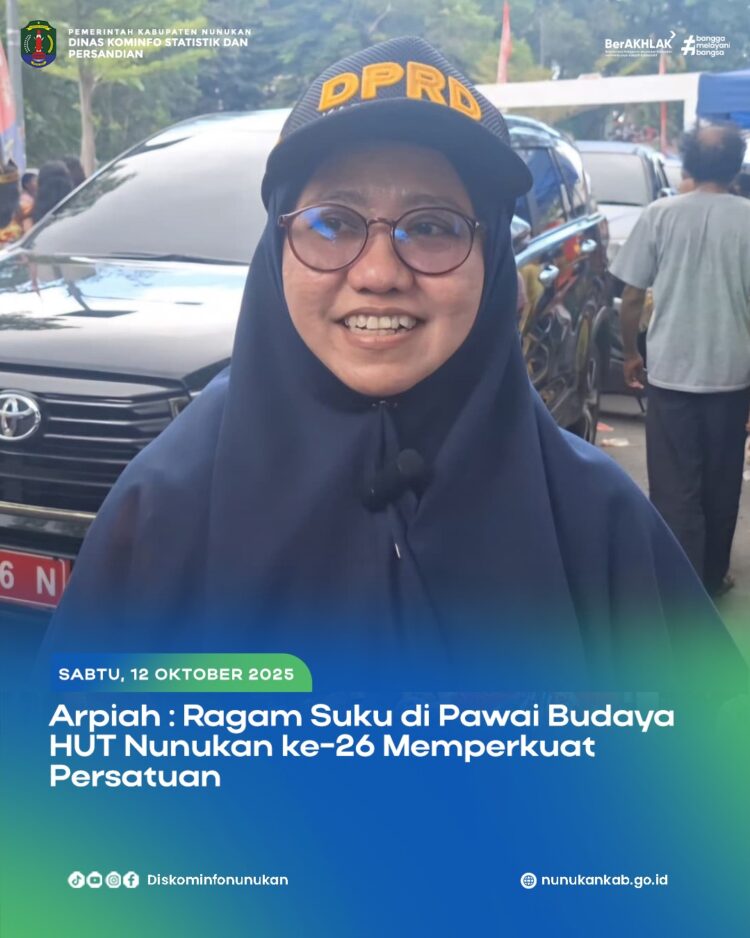 Arpiah : Ragam Suku di Pawai Budaya HUT Nunukan ke-26 Memperkuat Persatuan