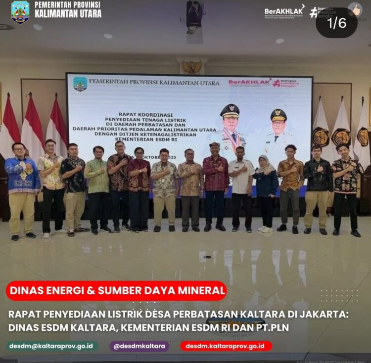 Tindak Lanjut Usulan Lokasi Pemerintah Provinsi Kalimantan Utara Di Daerah Perbatasan Dan Pedalaman, ESDM Kaltara Koordinasi di Kementerian ESDM RI