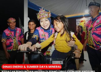 Menunggu Momen Pengundian, Suasana Hangat, Riuh, dan Gembira di Stand Dinss ESDM Kaltara