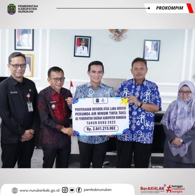 Dividen Perumda Tirta Taka Tembus Rp. 2,64 Miliar, PAD Nunukan Makin Kuat