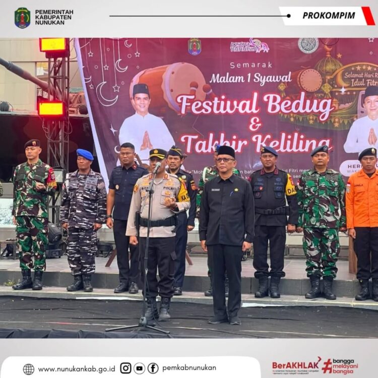 Apel Kesiapsiagaan Pengamanan Malam Takbiran Dihadiri Sekda Nunukan