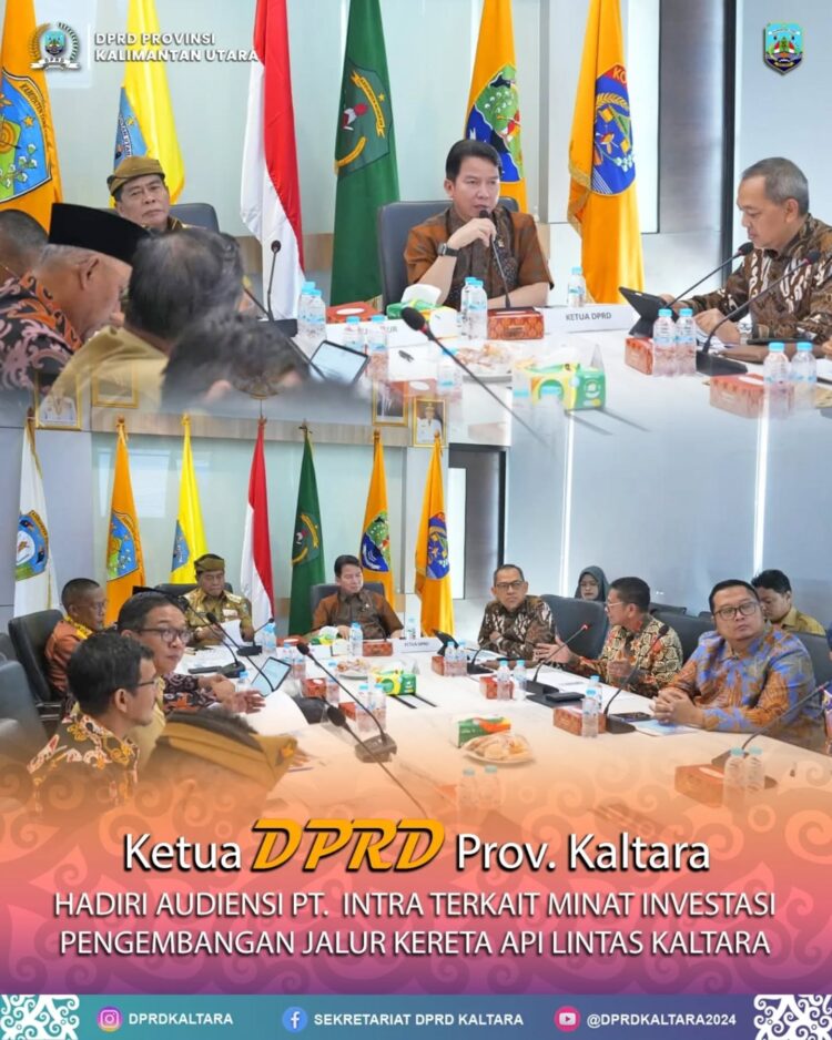 Ketua DPRD Kaltara Hadir Dalam Pembahasan Peluang Investasi Pengembangan Jalur kereta Api Lintas Kaltara