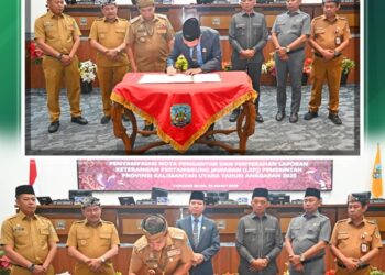 Rapat Paripurna ke-8 Masa Persidangan II Tahun 2026 agenda utama Penyampaian Laporan Keterangan Pertanggungjawaban (LKPJ) Gubernur Kalimantan Utara Tahun Anggaran 2025