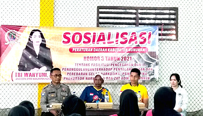 Triwahyuni Sosialisasikan Peraturan Daerah (Sosperda) Nomor 3 Tahun 2021 tentang Narkotika