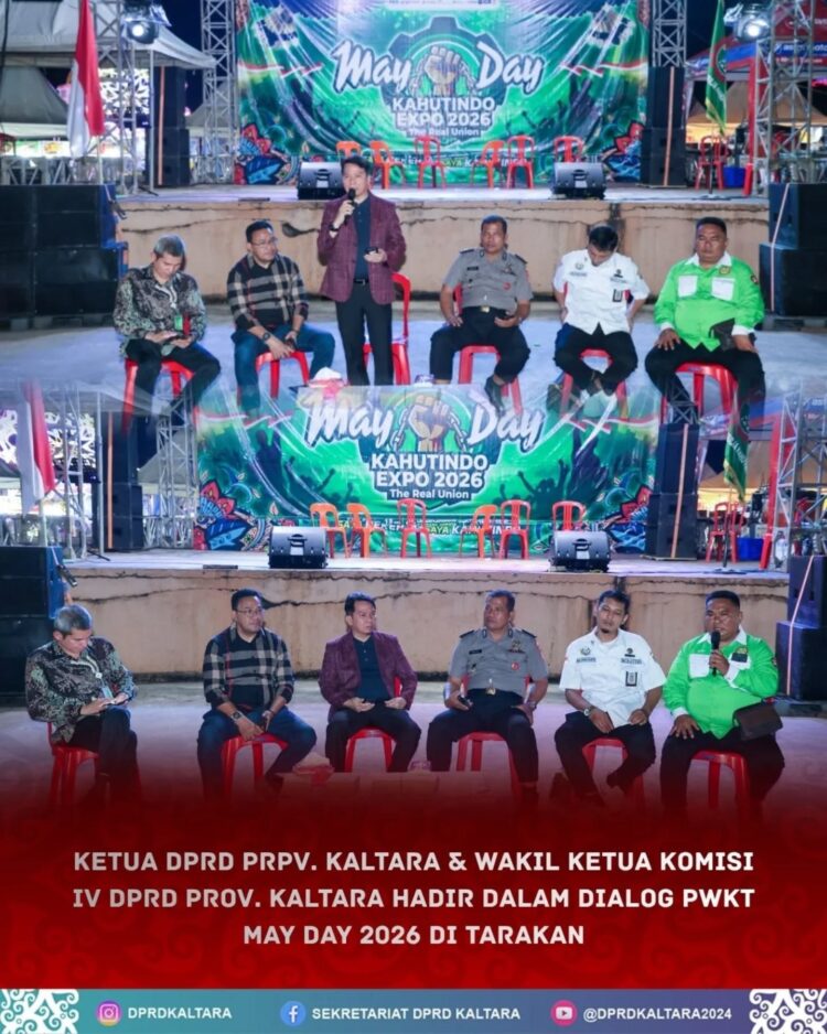 Ketua DPRD Provinsi Kalimantan Utara, H. Achmad Djufrie, SE, MM Hadiri Dialog Interaktif Dalam Rangka May Day Kahutindo Expo 2026 Kota Tarakan