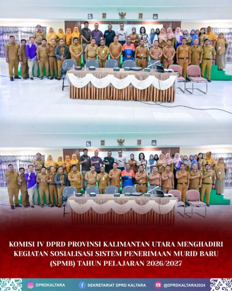 Wakil Ketua Komisi IV DPRD Kaltara Resmi Membuka Kegiatan Sosialisasi Sistem Penerimaan Murid Baru (SPMB) Atau PPDB Jenjang SMA, SMK, SLB Tahun Ajaran 2026/2027