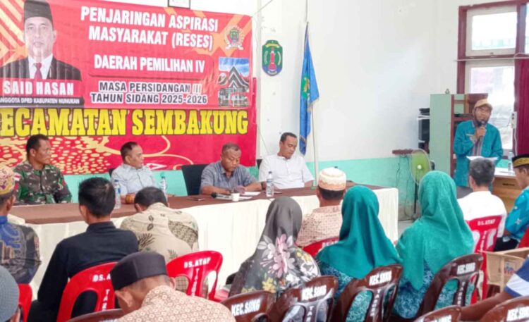 Wakil Ketua Komisi III DPRD Nunukan Said Hasan Serap Aspirasi Masyarakat Sembakung, Infrastruktur Jadi Prioritas