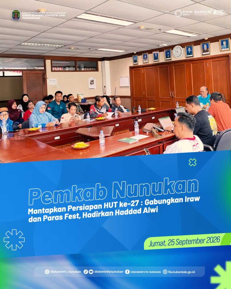 Pemkab Nunukan Mantapkan Persiapan HUT ke-27: Gabungkan Iraw dan Paras Fest, Hadirkan Band Nidji Hingga Haddad Alwi