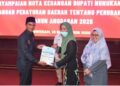 Bupati Nunukan Sampaikan Nota Keuangan Rancangan Peraturan Daerah Tentang Perubahan APBD TA. 2026