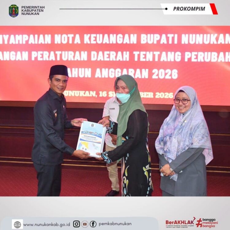 Bupati Nunukan Sampaikan Nota Keuangan Rancangan Peraturan Daerah Tentang Perubahan APBD TA. 2026