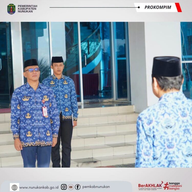 Dari Jaga Integritas Hingga Jaga Akuntabilitas, Sekretariis Daerah Kab Nunukan Ingatkan ASN 4 Hal Ini dalam Apel Gabungan KORPRI