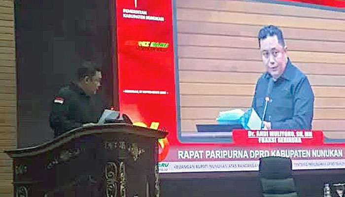 Fraksi Gerindra Sorot Penurunan PAD dan Pemangkasan Belanja Modal Nunukan di RAPBD-P TA 2026