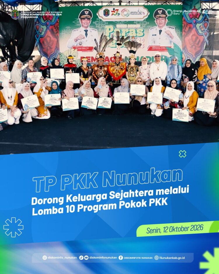 TP PKK Nunukan Dorong Keluarga Sejahtera melalui Lomba 10 Program Pokok PKK