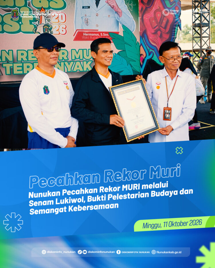Nunukan Pecahkan Rekor MURI melalui Senam Lukiwol, Bukti Pelestarian Budaya dan Semangat Kebersamaan